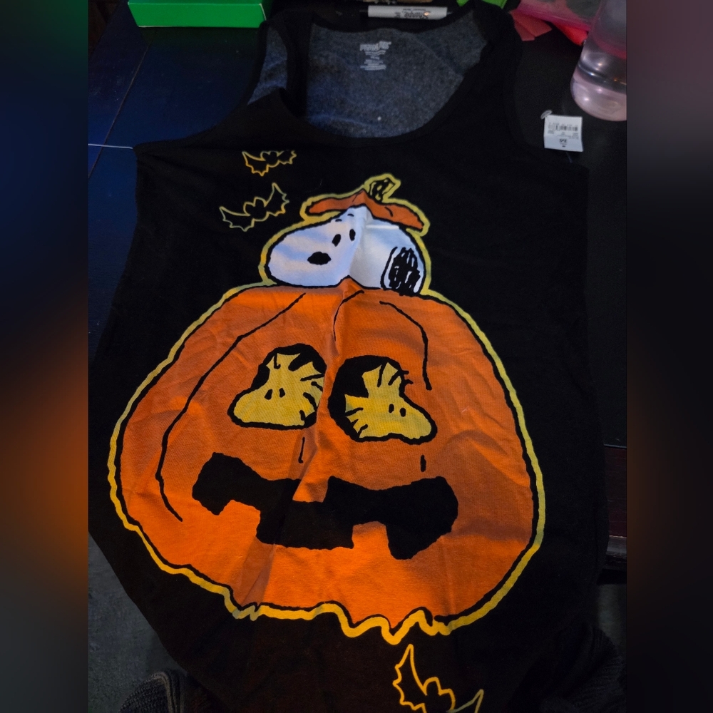 Womens Halloween Peanuts Pumpkin Pajamas